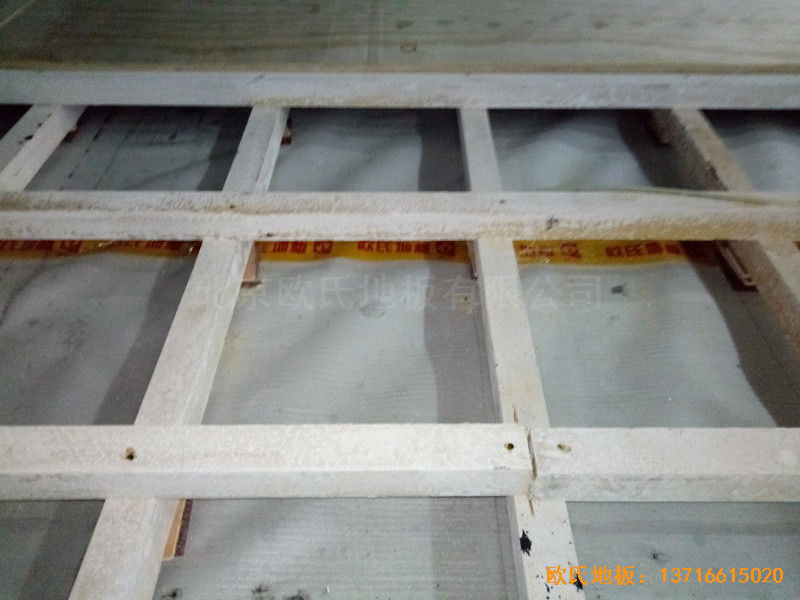 江蘇揚州市廣陵區體操館運動地板施工案例1