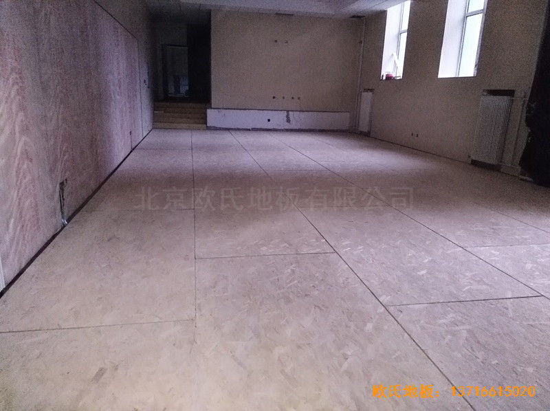 北京朝陽運動館體育地板鋪設案例3
