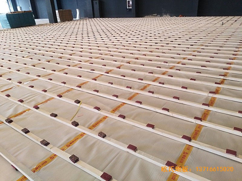 山東同昌23號(hào)籃球館體育地板鋪裝案例1