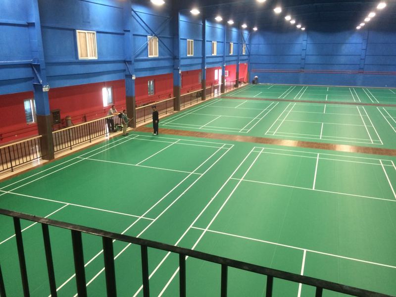 北京蓮石羽毛球俱樂部體育木地板鋪設工程
