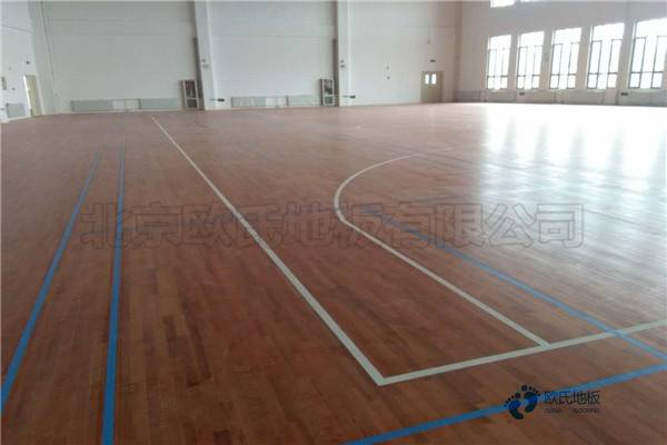 國產籃球館木地板施工工藝2